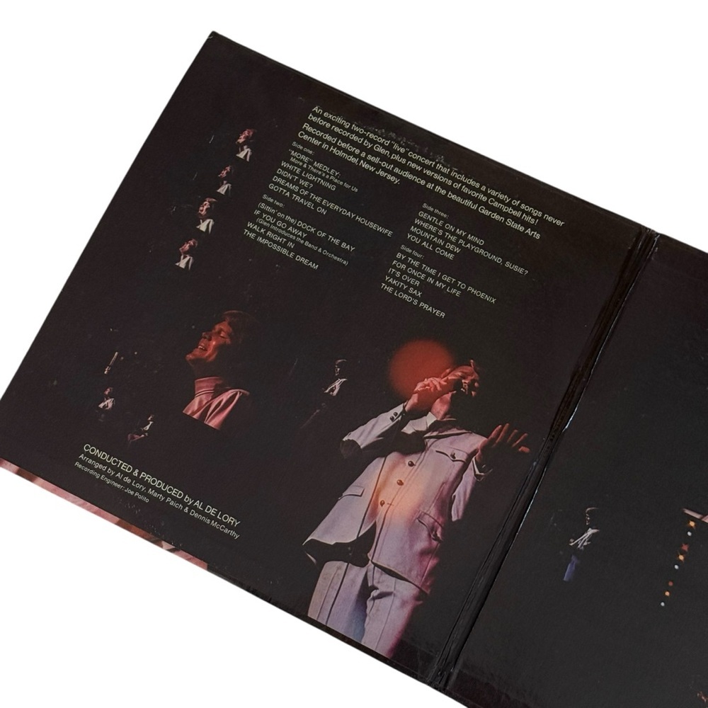 “GLEN CAMPBELL LIVE” 1969 NJ Concert 2 - 12” Vinyls LP CAPITOL) - Picture 5 of 5